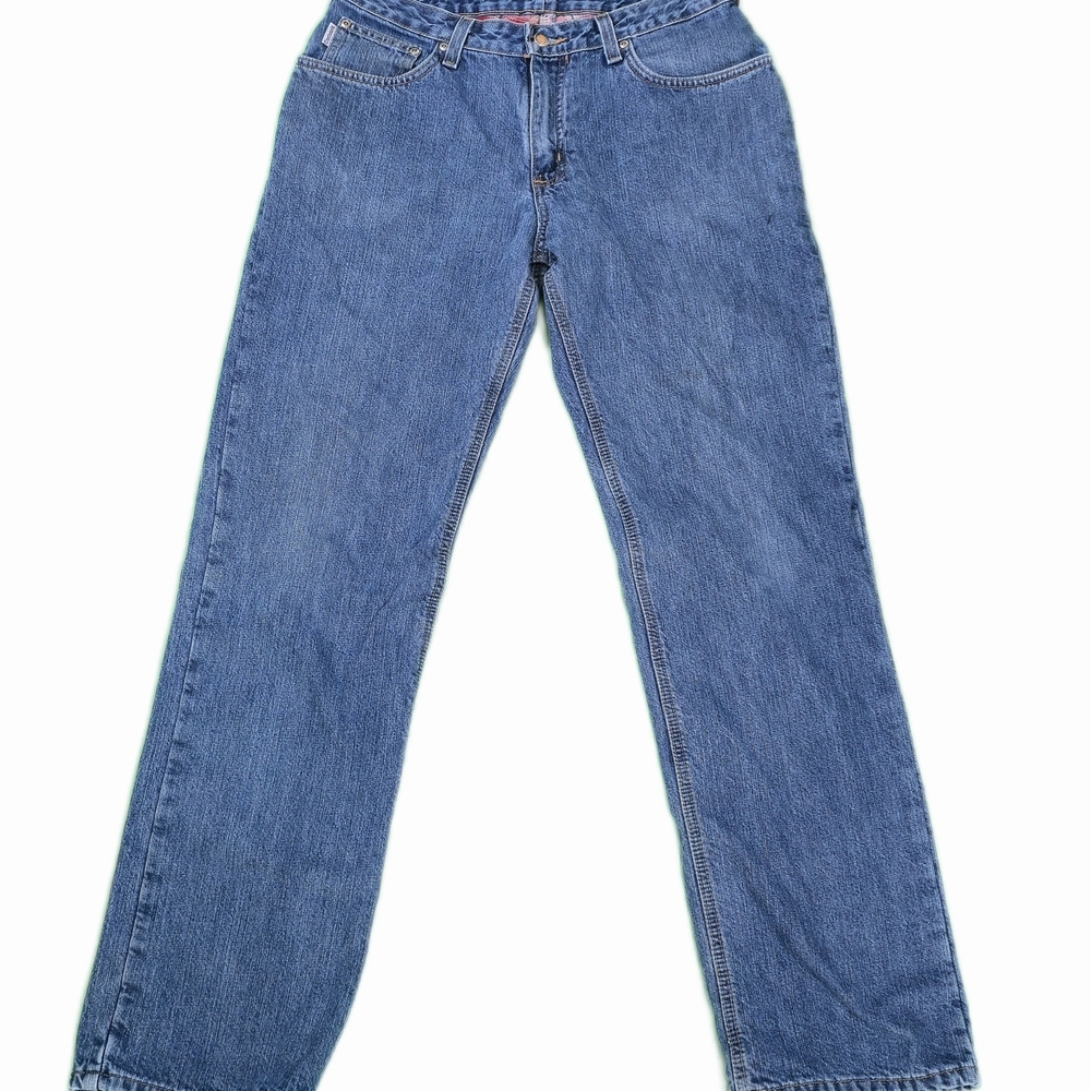 Carhartt Men's Flannel-Lined Jeans - Relaxed Fit -‎ Medium Blue W33